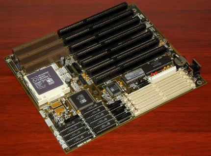 MS 4138 Ver. 1.0 Mainboard, AMD Am486DX2-80 CPU, SiS 85C471, Sockel 3, Amibios 1993