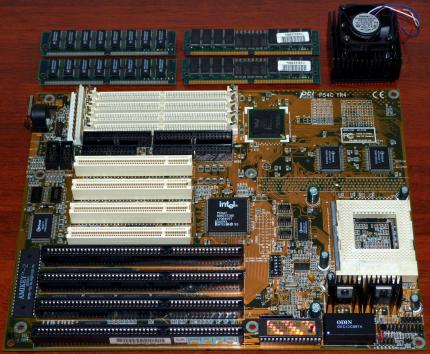 Micro-Star MS-5182 P54C TR4 Mainboard, Intel Pentium 233MHz CPU sSpec: SL27S, 32MB RAM, Award Bios 1996