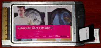 Deutsche Telekom T-Mobile web'n'walk Card compact III, Model: GX0301 Qualcomm 3G CDMA Modem PC-Card, GSM GPRS UMTS EDGE HSDPA HSUPA 7.2Mbps