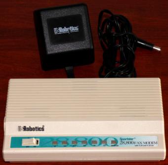 US Robotics Sportster 28.800 Fax Modem with V.34 and V.32bis BZT: A116-382E USA 1995