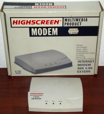 Vobis Highscreen Data/Fax/Voice Modem 56K V.90 Art-Nr: V663445