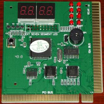 PC Analyzer für PCI / ISA Bus mit 7-Segment LED Anzeige