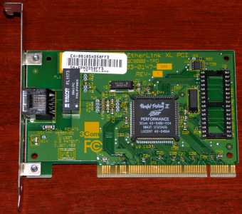 3Com EtherLink XL 3C900B-TPO 03-0147-000 Rev. A Parallel Tasking II Performance PCI 1997