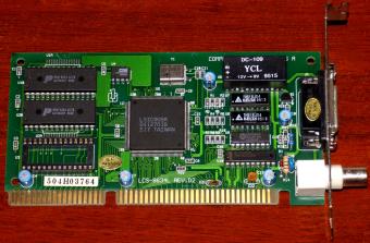 LongShine LCS 8634L Rev. D2 ISA BNC Ethernet Card LSIC905R SRM6264-LC70 Germany 1995