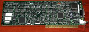 Novell Inc. Board 738-187-001 Rev. F, Assy 810-187-001, S26361-0840-V1, Intel NG82355 (SZ575), N82586-10 (SZ410), N80C186XL20, BNC Eisa-Bus NIC 1989