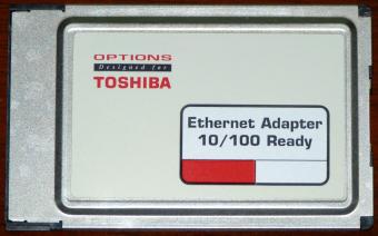 Options Designed for Toshiba, Ethernet Adapter 10/100 Ready Xircom PC Card