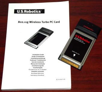 U.S. Robotics 802.11g WLAN Turbo PC Card Model: USR5410