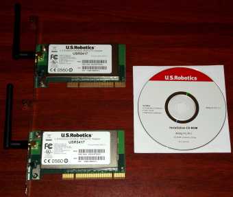 U.S. Robotics USR5417 Wlan MaxG PCI Adapter Model 805417