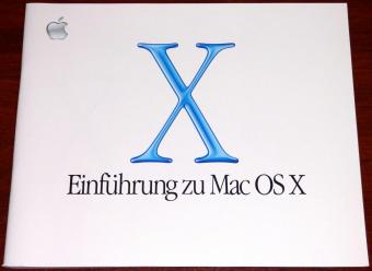 Apple Handbuch Einführung zu Mac OS X 34S. bebildert D034-2030-A 2001