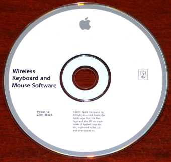 Apple Mac Wireless Keyboard and Mouse Software CD Version: 1.2 2Z691-5042-A 2004