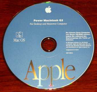 Power Macintosh G3 Apple Mac OS für Desktop und Minitower Computer D691-2008-A anno 1998
