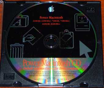 Apple Power Macintosh 6100, 7100, 8100, 8100/80AV Systemsoftware Version D-7.1.2 CD D691-0187-A 1994