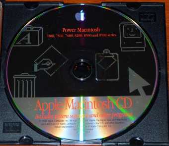 Apple Power Macintosh 7200, 7500, 7600, 8200, 8500 and 9500 Series System Software and other Programs CD Z691-1008-A 1996