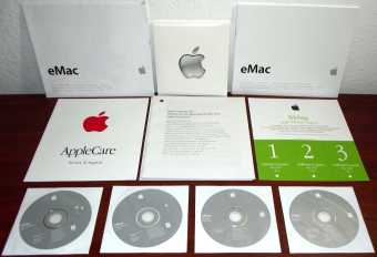 Apple eMac MacOS X Install- und Restore-Software CDs