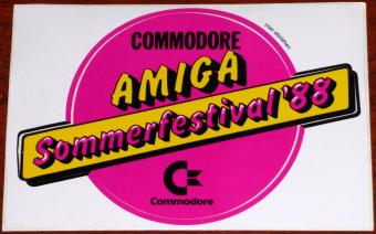 Commodore AMIGA Sommerfestival'88 Aufkleber 1988