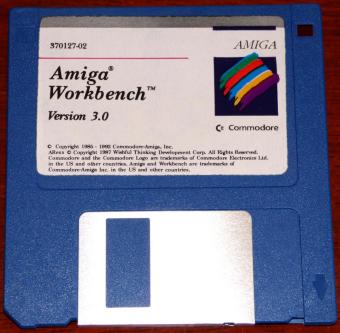 Commodore Amiga Workbench Version 3.0 auf 5 Disketten 1992