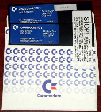 Commodore PC I MS-DOS 3.20 System Disk Spain 5,25