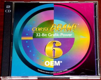 CorelDraw! 6 OEM Version auf 2CDs 1995