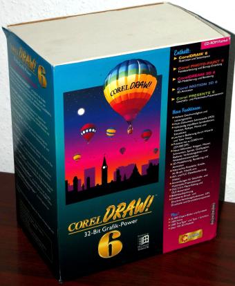 CorelDraw! 6 auf 4 CDs inklusive Handbüchern OVP 1995