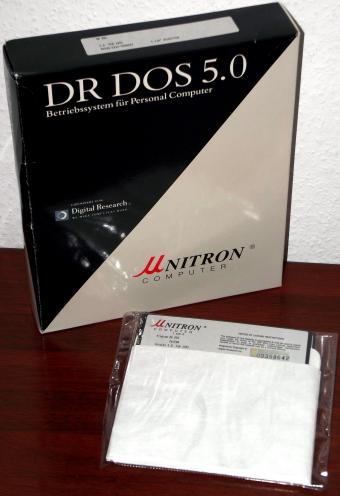 DR DOS 5.0 OVP & NEU von Digital Research / micro-Nitron
