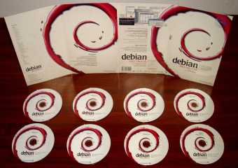 Debian 3 Linux Paket 8CDs von Linuxland