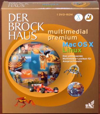 Der Brockhaus multimedial premium 2006 DVD für Mac OS X/Linux Multimedia-Lexikon inklusive 3D Weltatlas & Duden 2006 mit exklusiver Jubiläumsbeilage NEU/OVP 2006