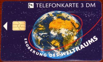 Eroberung des Weltraums Telefonkarte 3 DM Landung auf dem Mond 12.94 Auflage: 10000 DTMe