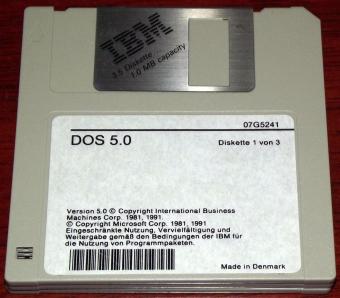 IBM DOS 5.0 nur die 3 original IBM-Disketten