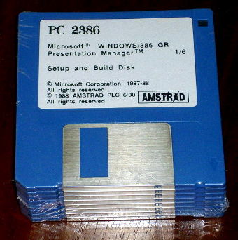 MS DOS 4.01 & Windows 2.1 Disketten OVP 1988 Amstrad PC