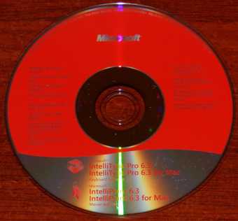 Microsoft IntelliType Pro 6.3 Win/Mac Keyboard & Mouse Software CD 2008