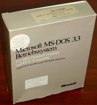 Microsoft MS-DOS 3.30 auf 2x 5,25