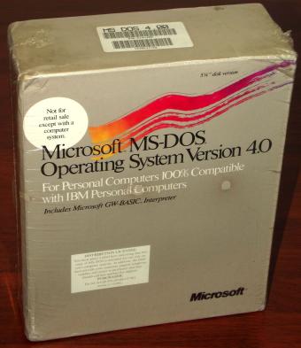 Microsoft MS-DOS 4.0 auf 5,25