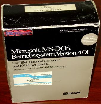 Microsoft MS-DOS 4.01 auf 6x 5,25