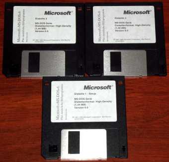 Microsoft MS-DOS 6.0 auf 3,5