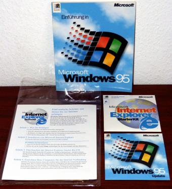 Microsoft Windows 95 Update inklusive Key & Internet Explorer 3.0 Starter Kit für Win/Mac
