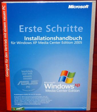 Microsoft Windows XP Media Center Edition (MCE) 2005 ASUS Recovery DVD inkl. COA & Product-Key OVP/NEU