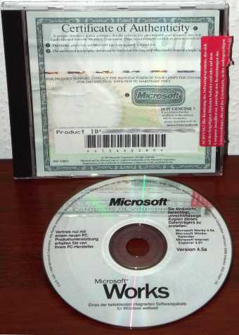 Microsoft Works 4.5a CD 1998