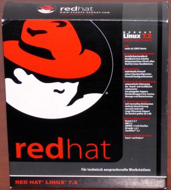 RedHat Linux 7.2 und Network 7 CDs & Handücher, Kernel 2.4.7, KDE 2.2, GNOME 1.4, loki Games, StarOffice 5.2 für technisch anspruchsvolle Workstations ISBN 1-58569-209-3 NEU/OVP 2001