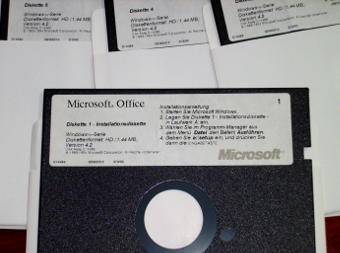 Microsoft Office 4.2 auf 5.25