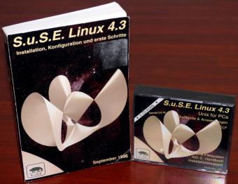 SuSE Linux 4.3 auf 3 CD-ROMs & 420S. Handbuch, Kernel 2.0.12 September 1996