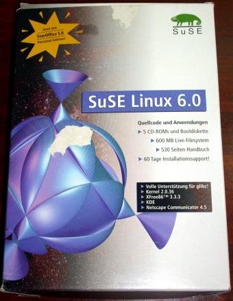 SuSE Linux 6.0 OVP 530S. Handbuch, 5CDs