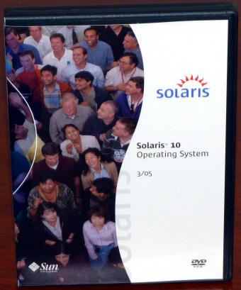 Sun Solaris 10 Operating System 3/05 DVD x86 & SPARC Plattform Part-No.: 819-1384-10
