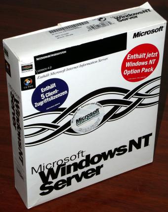 Windows NT Server mit 5 Clients