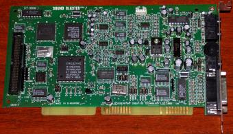 Creative SoundBlaster Pro 2 (CT1600) CT-1336A, CT1345-S, CT1341V302, Yamaha OPL YMF262-M FCC-ID: IBACT-SBP2P5 CD-ROM-Interface ISA Singapore 1992