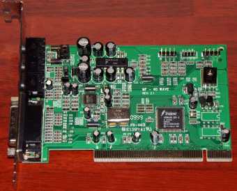 MF - 4D WAVE Rev. 2.1 Trident 4Wave-DX-1 Chipset PCI Soundkarte 1999