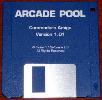 AMIGA Arcade Pool Version 1.01 Diskette Team 17 Software Ltd. 1994