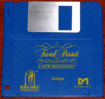 AMIGA Trivial Pursuit - A New Beginning Diskette Horn Abbot International/ODE/Domark 1988