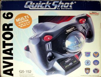 Bondwell QS-152 QuickShot Aviator 6 Game-Joystick IBM XT/AT/386 & Apple IIe/C 