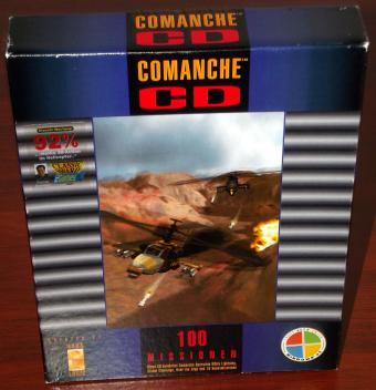 Comanche Operation White Lightning, Global Challenge, Over the Edge, und 10 Bonusmissionen, Helikopterflugsimulation von NovaLogic/Softgold 1994