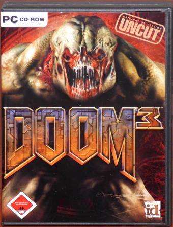 DOOM 3 original US Version Uncut PC CD-ROMs inkl. Referenz-Karte & Komplettlösung id Software/ActiVison 2004